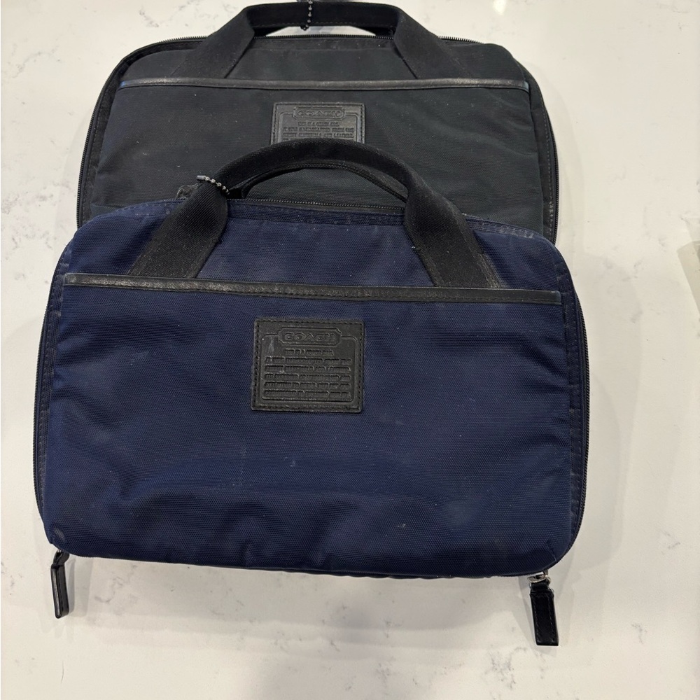 Men's Coach IPad bags - Black and Blue lot